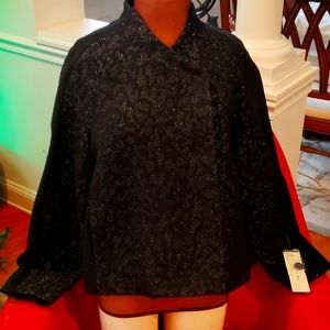 Gerard Darel Paris NEW Luxury Wool Lurex Jacket Coat Topper Women's FR 42/10 US